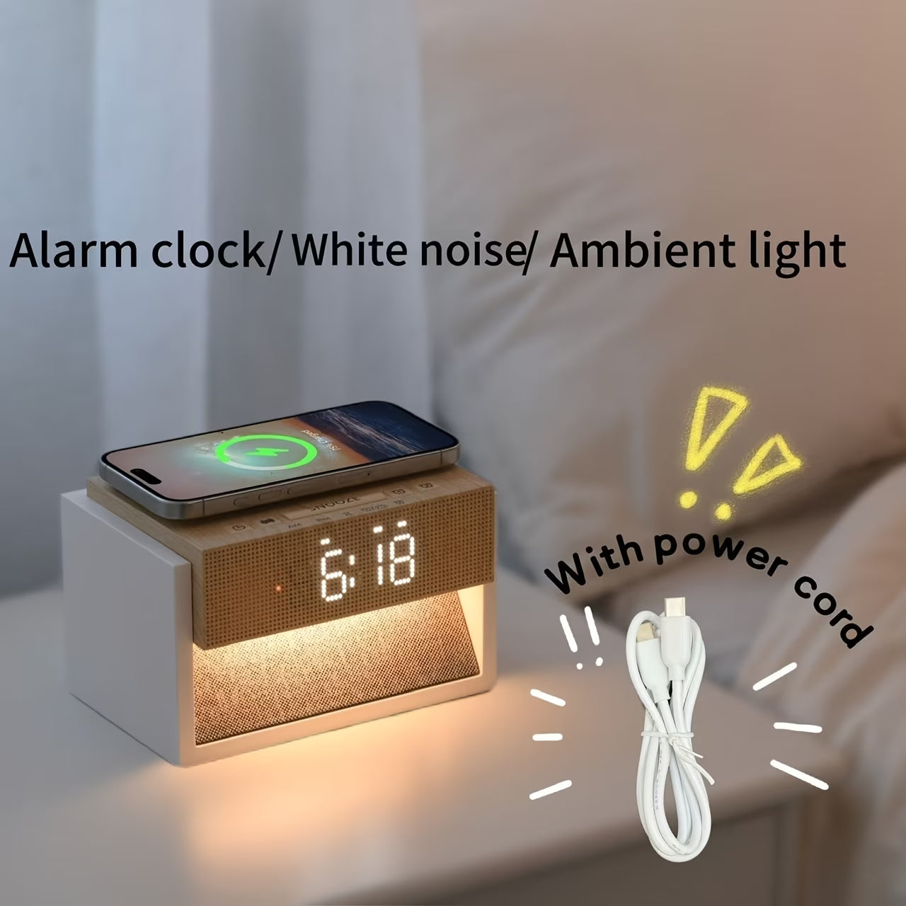 Ark & Oak™ GlowRise Smart Alarm