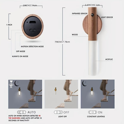 Ark & Oak™ Smart Motion Magnetic Wall Light