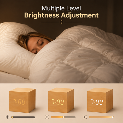 Ark & Oak™ Smart Wood Clock