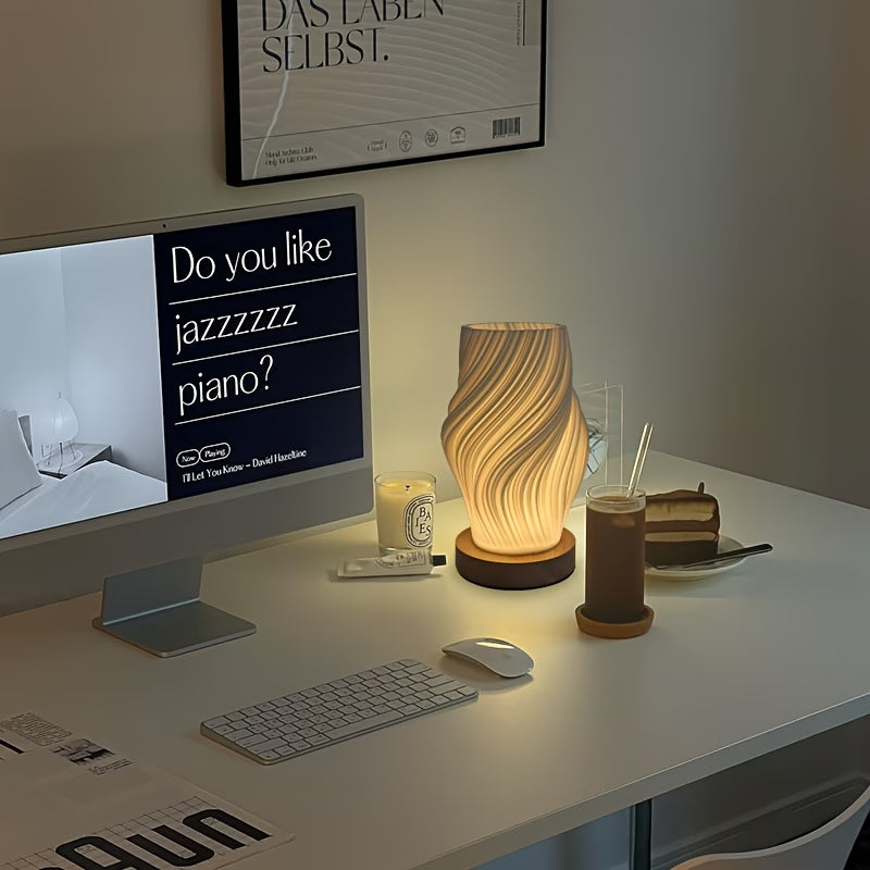Ark & Oak™ Spiral LED Table Lamp