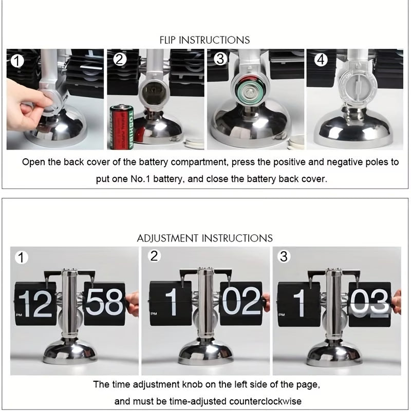 Ark & Oak™ Vintage Flip Clock