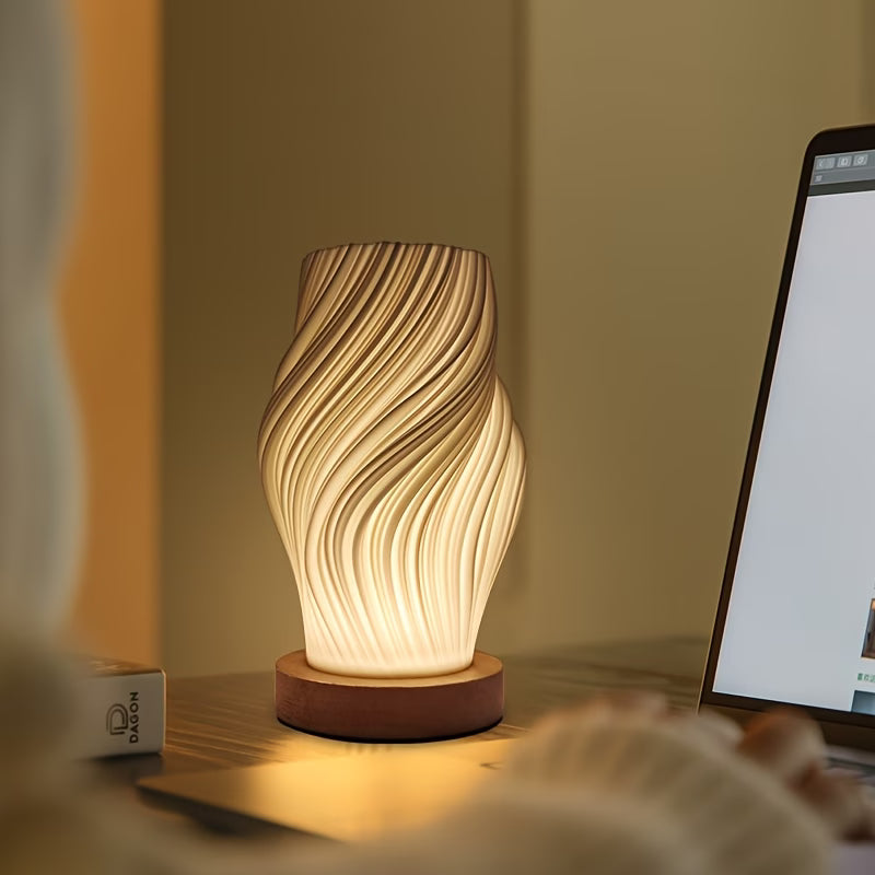 Ark & Oak™ Spiral LED Table Lamp
