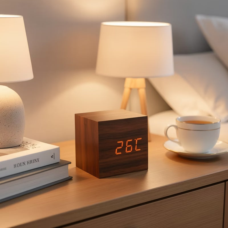 Ark & Oak™ Smart Wood Clock
