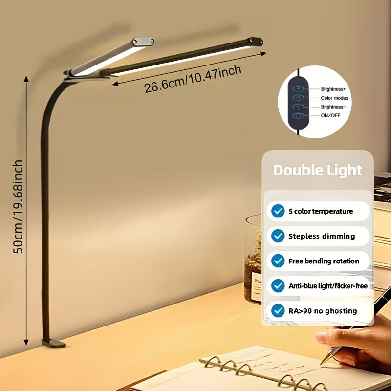 Ark & Oak™ Dual-Head LED Desk Lamp
