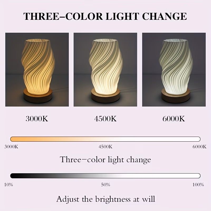 Ark & Oak™ Spiral LED Table Lamp